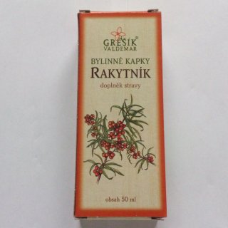 Rakytník, bylinné kapky, (Gr)